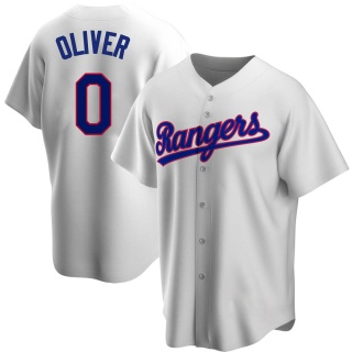 Texas Rangers Men's Al Oliver Home Cooperstown Collection Jersey - White Replica