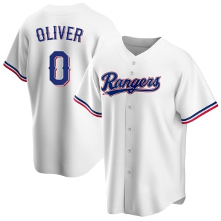 Texas Rangers Men's Al Oliver Home Jersey - White Replica