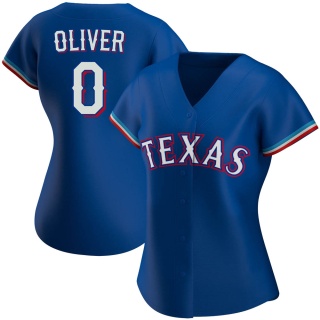 Texas Rangers Women's Al Oliver Alternate Jersey - Royal Authentic