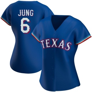 Texas Rangers Women's Josh Jung Alternate Jersey - Royal Authentic